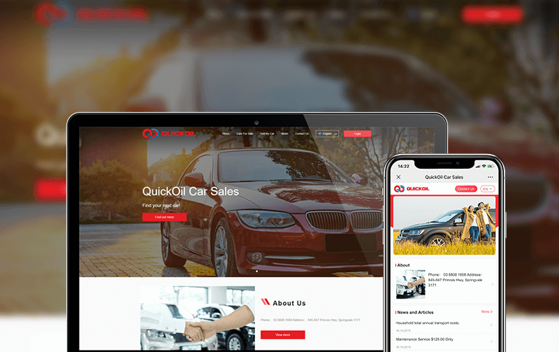 汽车网站开发-网站建设案例